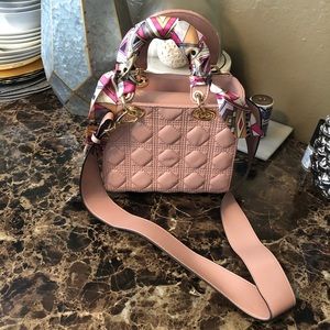 Pink Quilted Mini Bag